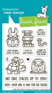 Lawn Fawn - Clear Stamp - Little Woodland Library Friends