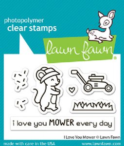 Lawn Fawn - Clear Stamp - I Love You Mower