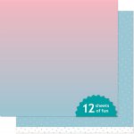 Lawn Fawn - 12X12 Patterned Paper - Gleeful Gradients - Dusk Skies