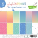 Lawn Fawn - 6X6 Petite Paper Pack - Gleeful Gradients