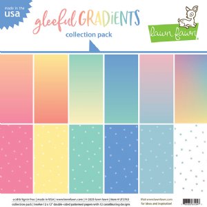 Lawn Fawn - 12X12 Collection Pack - Gleeful Gradients