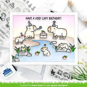 Lawn Fawn - Clear Stamp - Capybaras!