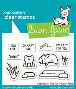 Lawn Fawn - Clear Stamp - Capybaras! Add-On