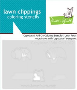Lawn Fawn - Coloring Stencils - Capybaras! Add-On