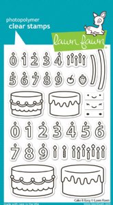 Lawn Fawn - Clear Stamp - Cake It Easy