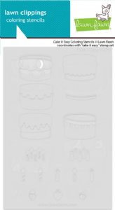 Lawn Fawn - Coloring Stencils - Cake It Easy