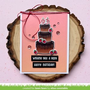Lawn Fawn - Clear Stamp - Cake It Easy Add-On