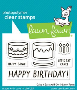 Lawn Fawn - Clear Stamp - Cake It Easy Add-On