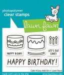 Lawn Fawn - Clear Stamp - Cake It Easy Add-On