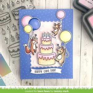 Lawn Fawn - Clear Stamp - Henry's Build-a-Sentiment: Birthday