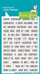 Lawn Fawn - Clear Stamp - Henry's Build-a-Sentiment: Birthday