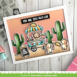 Lawn Fawn - Clear Stamp - Treat Cart Add-On: Tacos