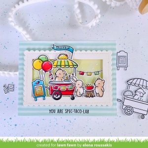 Lawn Fawn - Clear Stamp - Treat Cart Add-On: Tacos