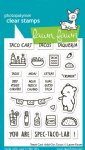 Lawn Fawn - Clear Stamp - Treat Cart Add-On: Tacos