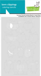 Lawn Fawn - Coloring Stencils - Summer Friends