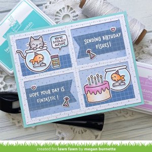 Lawn Fawn - Clear Stamp - Keep On Swimming Add-On