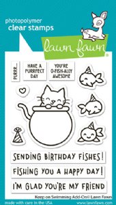 Lawn Fawn - Clear Stamp - Keep On Swimming Add-On
