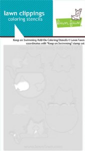 Lawn Fawn - Coloring Stencils - Keep On Swimming Add-On