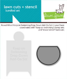 Lawn Fawn - Die - Reveal Wheel Keep On Swimming Drop-Down Add-On