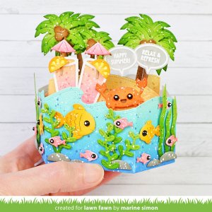 Lawn Fawn - Die - Platform Pop-Up Wave Wrap Around