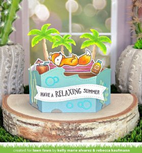 Lawn Fawn - Die - Platform Pop-Up Wave Wrap Around