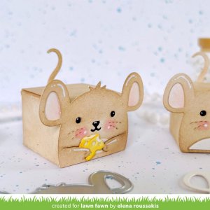 Lawn Fawn - Die - Tiny Gift Box Mouse Add-On