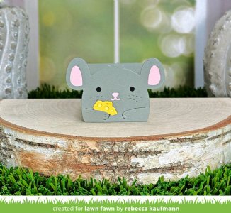 Lawn Fawn - Die - Tiny Gift Box Mouse Add-On