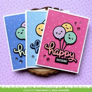 Lawn Fawn - Die - Scripty Happy Outline Add-On