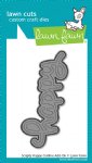 Lawn Fawn - Die - Scripty Happy Outline Add-On