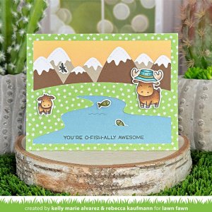 Lawn Fawn - Die - Riverside Backdrop: Landscape