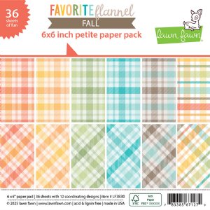 Lawn Fawn - 6X6 Petite Paper Pack - Favorite Flannel Fall