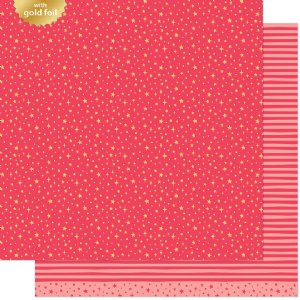 Lawn Fawn - 12X12 - All the Sparkles - Ruby