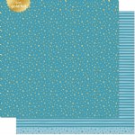 Lawn Fawn - 12X12 - All the Sparkles - Aquamarine