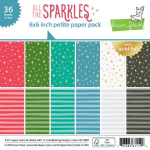 Lawn Fawn - 6X6 Petite Paper Pack - All The Sparkles