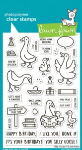 Lawn Fawn - Clear Stamps - Silly Goose!