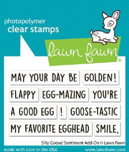 Lawn Fawn - Clear Stamps - Silly Goose! Sentiment Add-On