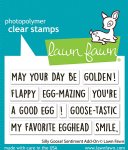 Lawn Fawn - Clear Stamps - Silly Goose! Sentiment Add-On