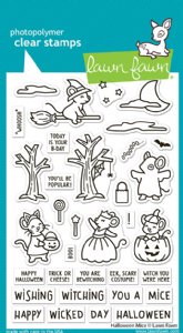Lawn Fawn - Clear Stamps - Halloween Mice