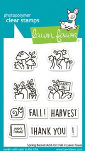 Lawn Fawn - Clear Stamps - Spring Basket Add-On: Fall