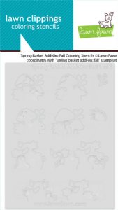 Lawn Fawn - Coloring Stencils - Spring Basket Add-On: Fall