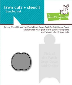 Lawn Fawn - Dies & Stencil Set - Reveal Wheel Pick Of The Patch Drop-Down Add-On