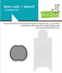 Lawn Fawn - Dies & Stencil Set - Reveal Wheel Pick Of The Patch Drop-Down Add-On
