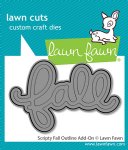 Lawn Fawn - Dies - Scripty Fall Outline Add-On
