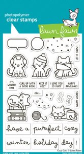 Lawn Fawn - Clear Stamp - Cozy Cats