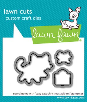 Lawn Fawn - Dies - Cozy Cats Christmas Add-On