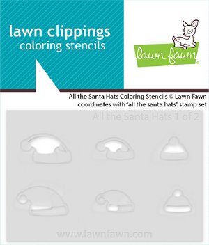 Lawn Fawn - Coloring Stencils - All The Santa Hats