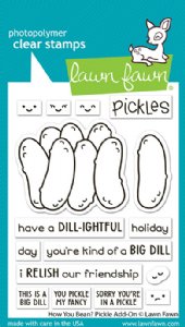 Lawn Fawn - Clear Stamp - How You Bean? Pickle Add-On