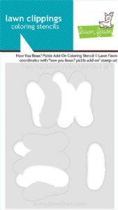Lawn Fawn - Coloring Stencils - How You Bean? Pickle Add-On