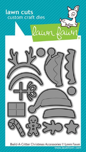 Lawn Fawn - Dies - Build-a-Critter Christmas Accessories