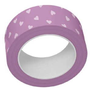 Lawn Fawn - Washi Tape - Purple Tiny Hearts